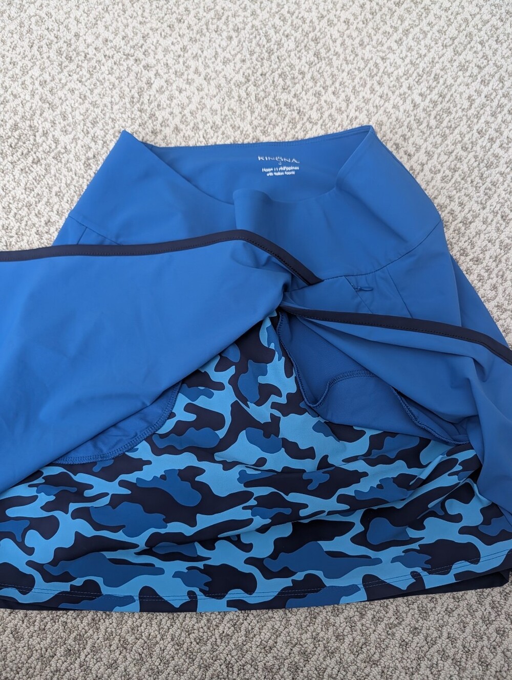Kinona Blue Active Skort with Contrast Trim Size Small/Medium. - Picture 4 of 10